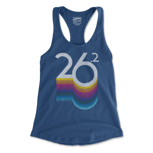 26.2 Retro Marathoner - Women's Racerback Tank