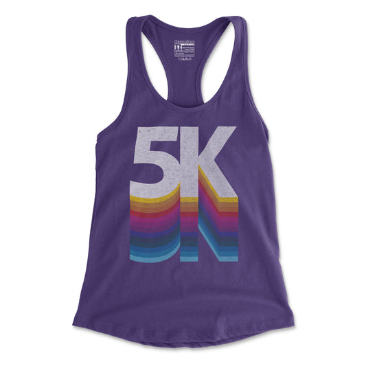 5K Retro - Women's Racerback Tank