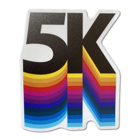 5K Retro - Die Cut Vinyl Sticker