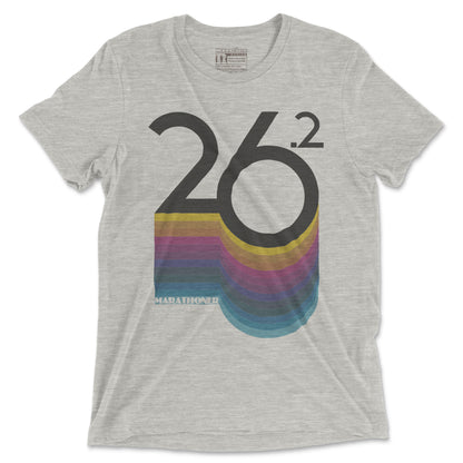 26.2 Retro Marathoner - Unisex Triblend T Shirt