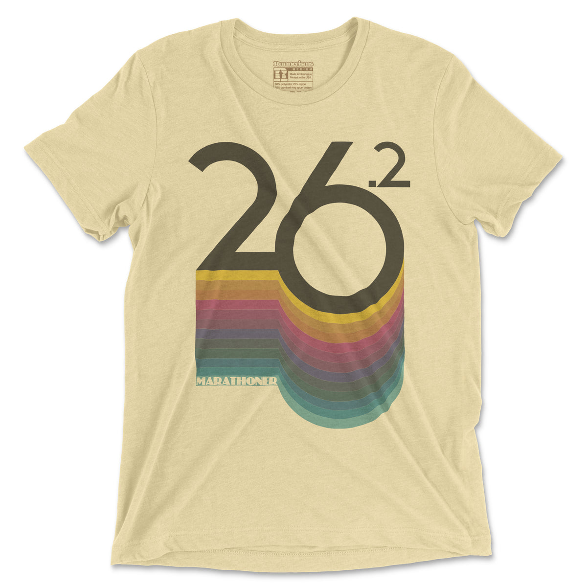 26.2 Retro Marathoner - Unisex Triblend T Shirt