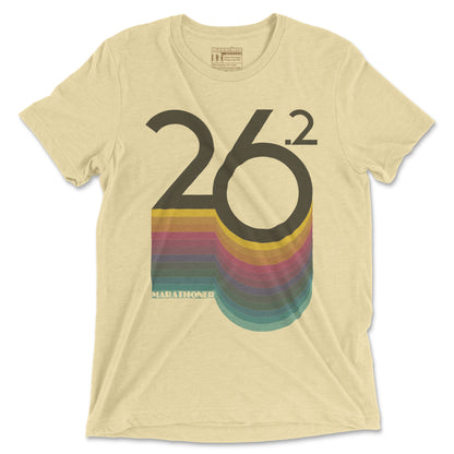 26.2 Retro Marathoner - Unisex Triblend T Shirt