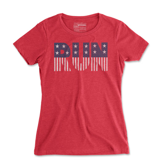 American Flag Run - Women's T Shirt