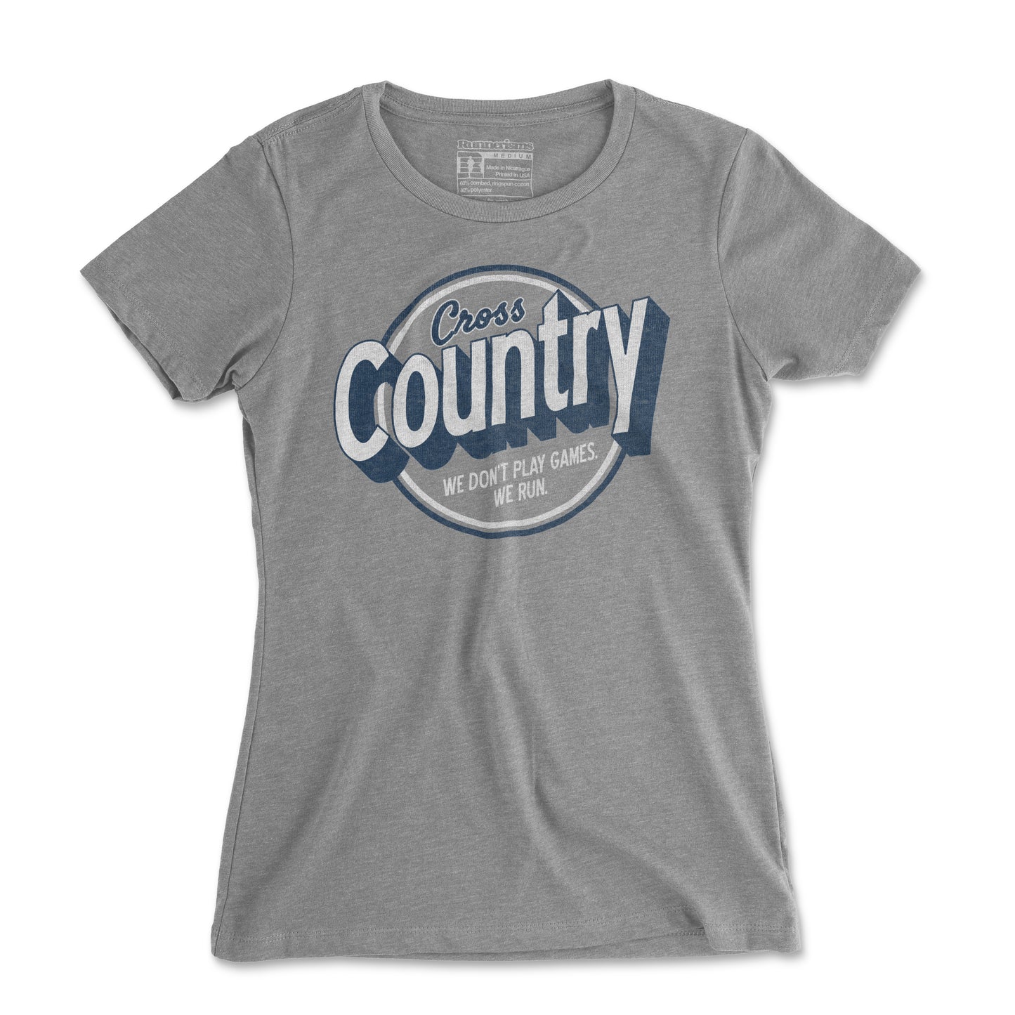 Cross Country We Don't Play Games, We Run - Women's T Shirt