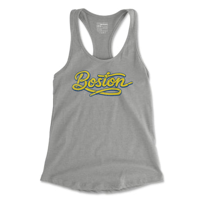 Lace Up Boston - Women's Racerback Tank