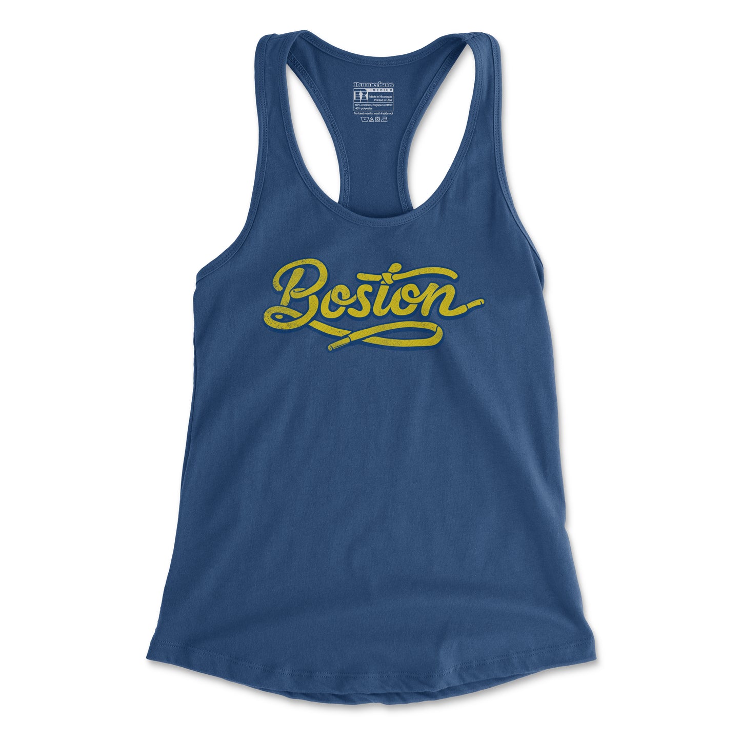 Lace Up Boston - Women's Racerback Tank