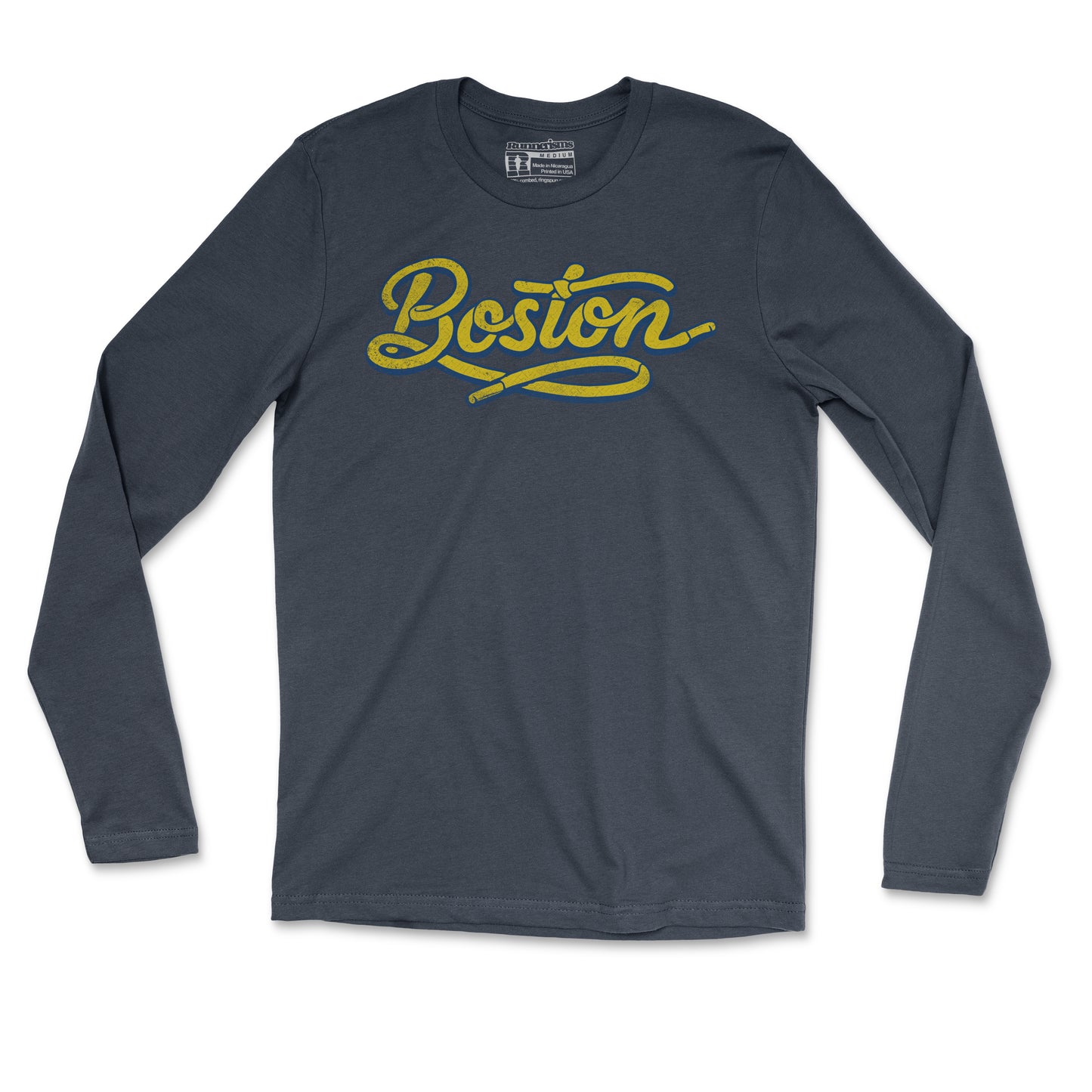 Lace Up Boston - Unisex Long Sleeve T Shirt