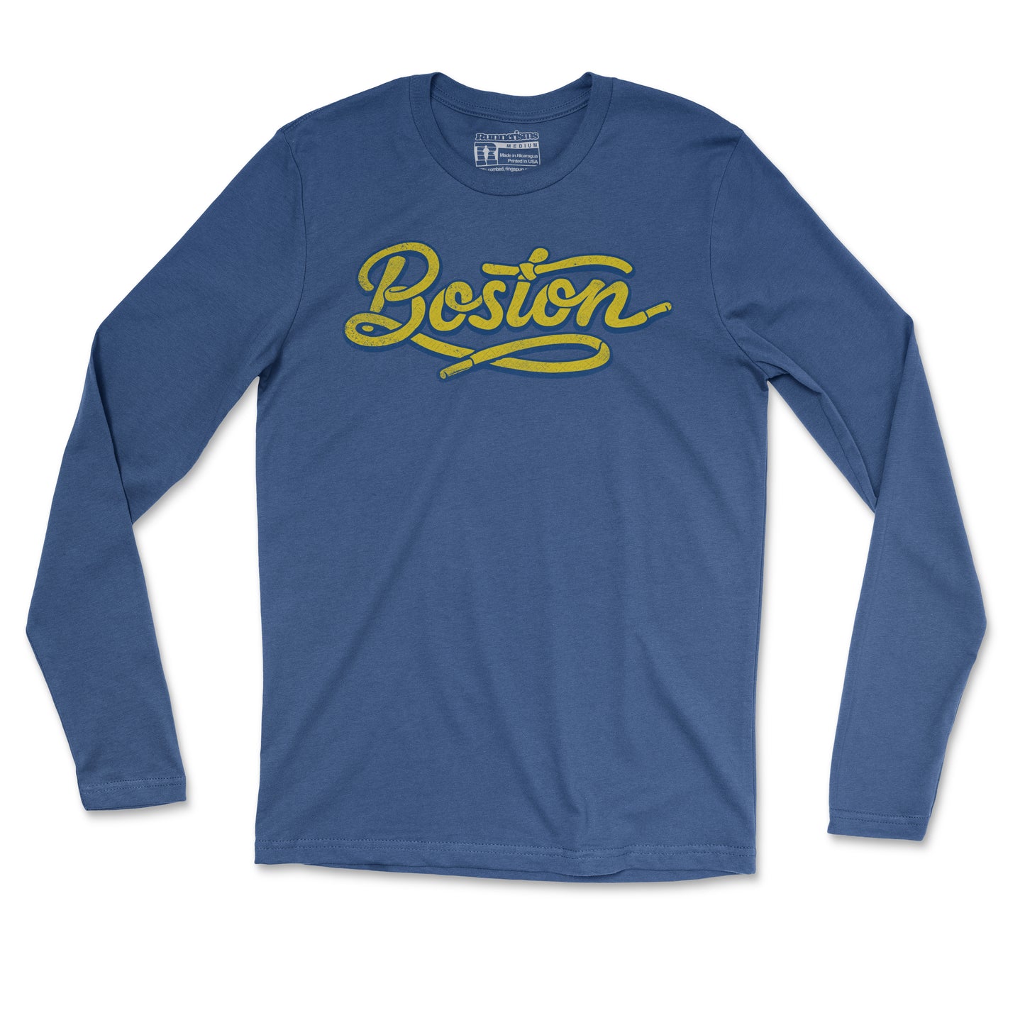 Lace Up Boston - Unisex Long Sleeve T Shirt