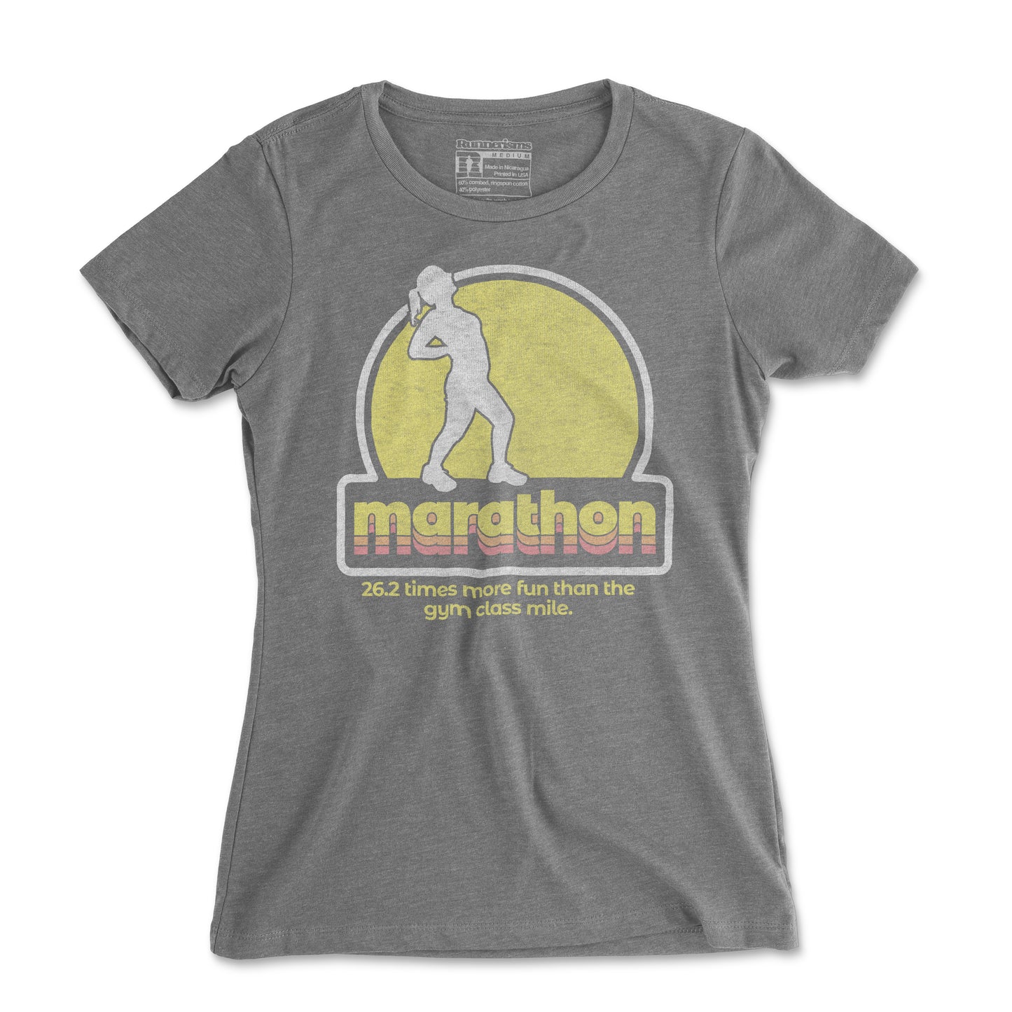 Marathon 26.2 Times More Fun Than The Gym Class Mile - Women's T Shirt