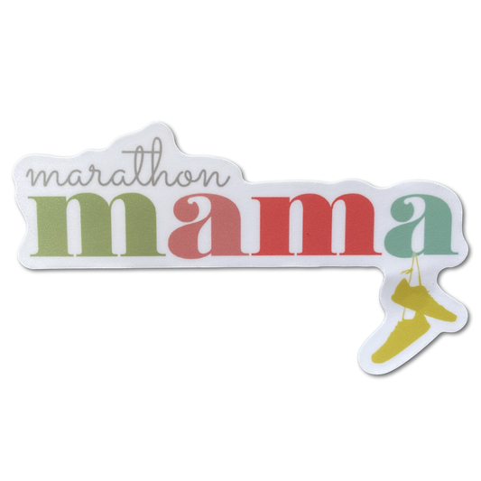 Marathon Mama - Die Cut Vinyl Sticker