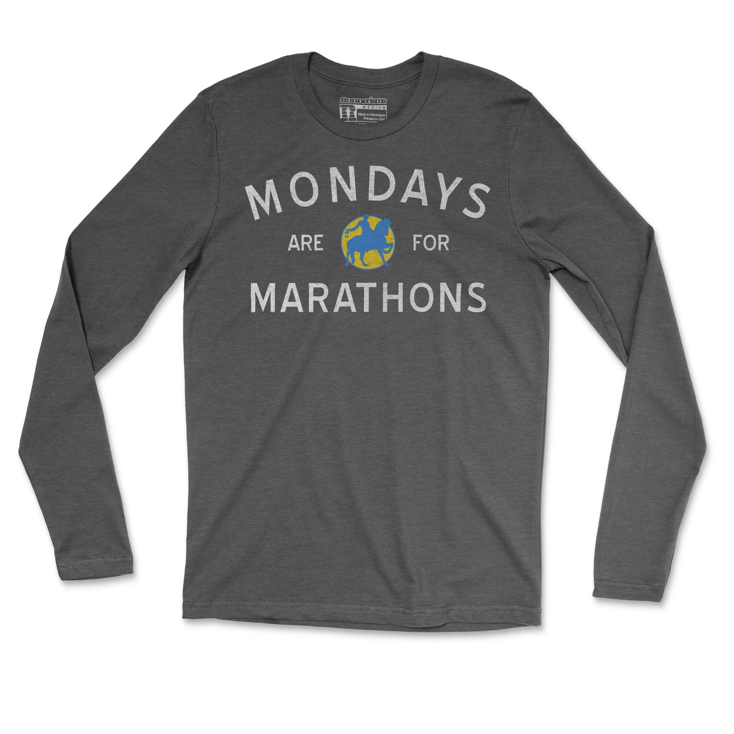 Mondays Are For Marathons - Unisex Long Sleeve T Shirt