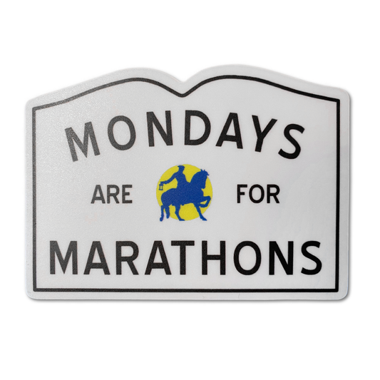 Mondays Are For Marathons - Die Cut Vinyl Sticker