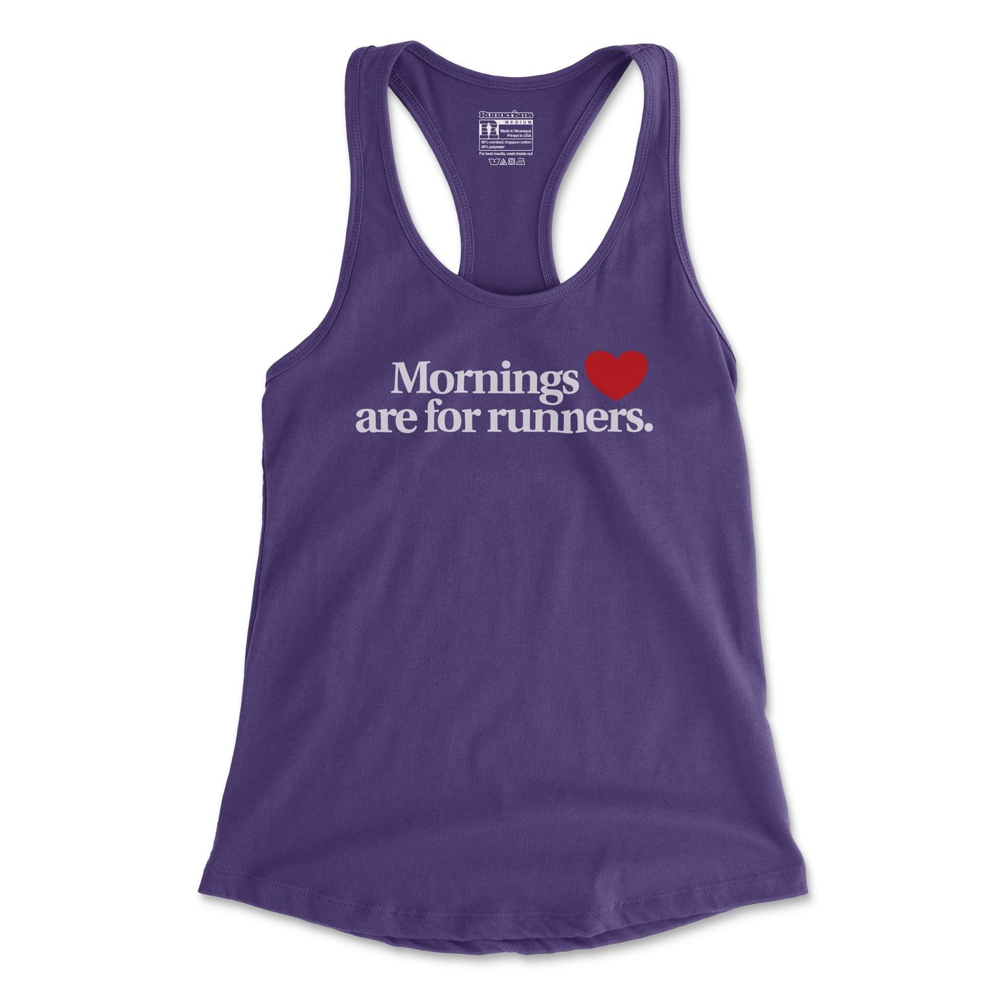 Mornings Are For Runners - Women's Racerback Tank