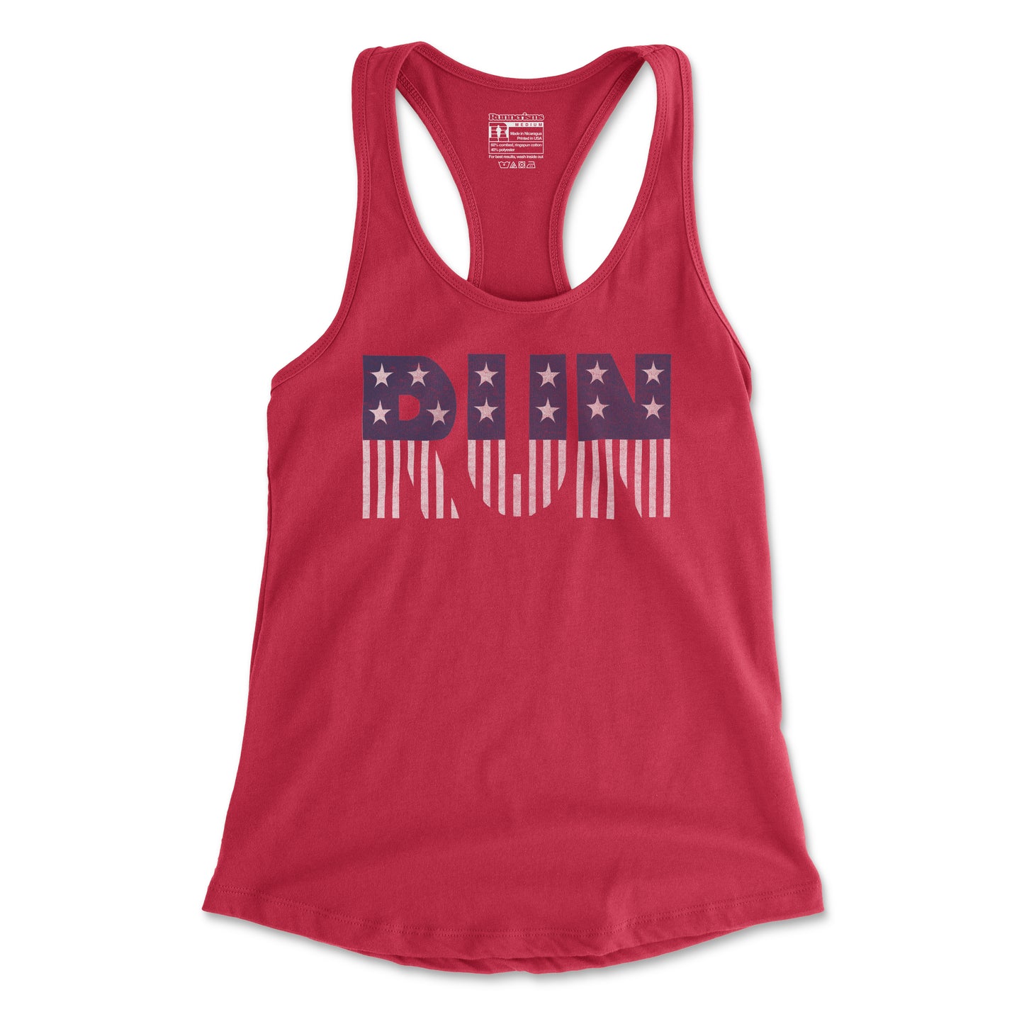 American Flag Run - Women's Racerback Tank