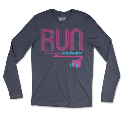 Run Unplugged - Unisex Long Sleeve T Shirt