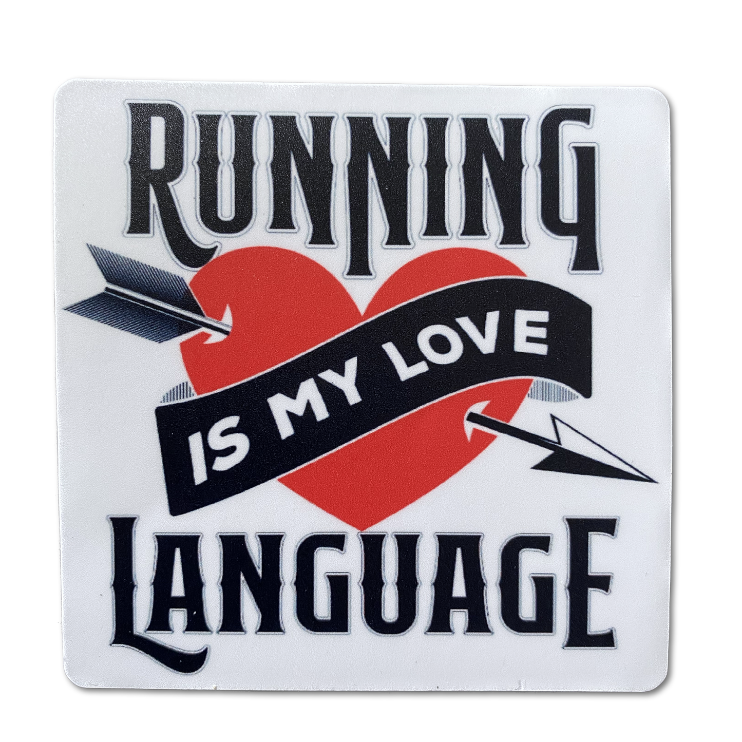 Running Is My Love Language - Die Cut Vinyl Sticker