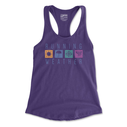 Running Weather - Women's Racerback Tank