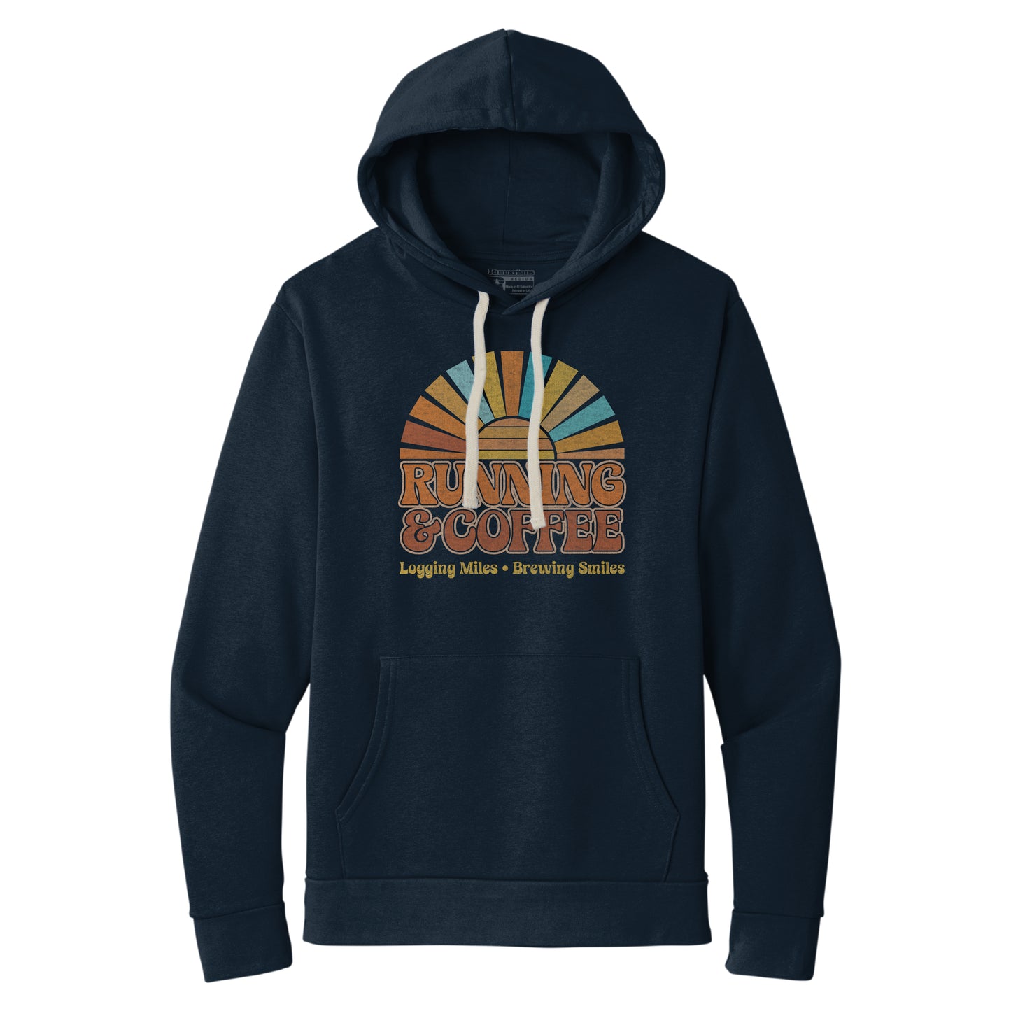 Running & Coffee Logging Miles Brewing Smiles - Unisex Hoodie Sweatshirt