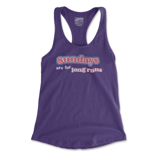 Sundays Are For Long Runs - Women's Racerback Tank