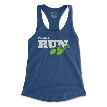 Yeah, I Run - Women's Racerback Tank