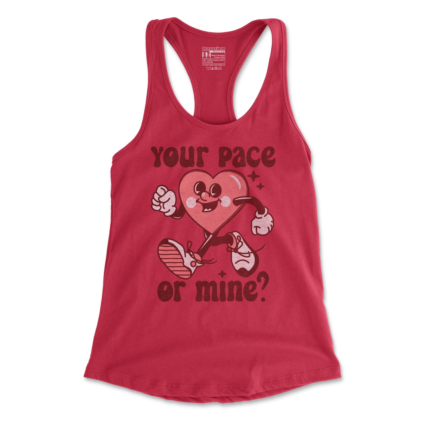 Your Pace Or Mine - Women's Racerback Tank